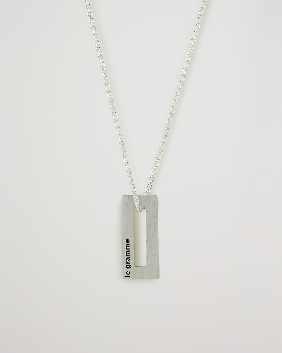 Uomini | LE GRAMME Rectangular Necklace Le 1.5 Sterling Silver | LE GRAMME | Rectangular Necklace Le 1.5 Sterling Silver