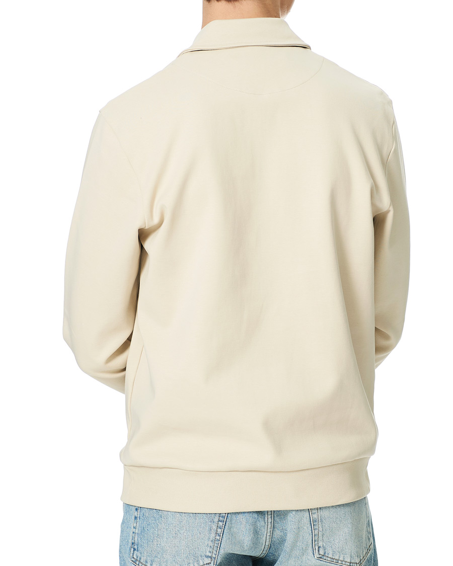 Uomini | Maglieria | A Day's March | Cabot Half-Zip Polo Sweater Sand