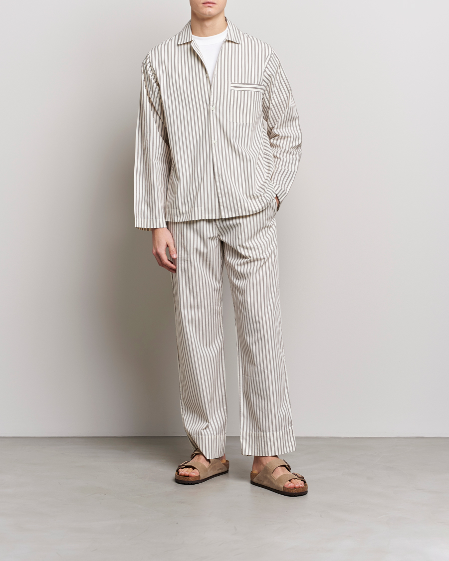 Uomini | Accappatoi & Pigiami | Tekla | Poplin Pyjama Shirt Hopper Stripes