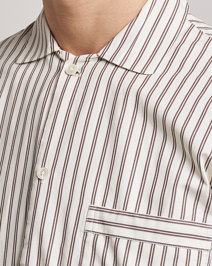 Uomini | Accappatoi & Pigiami | Tekla | Poplin Pyjama Shirt Hopper Stripes