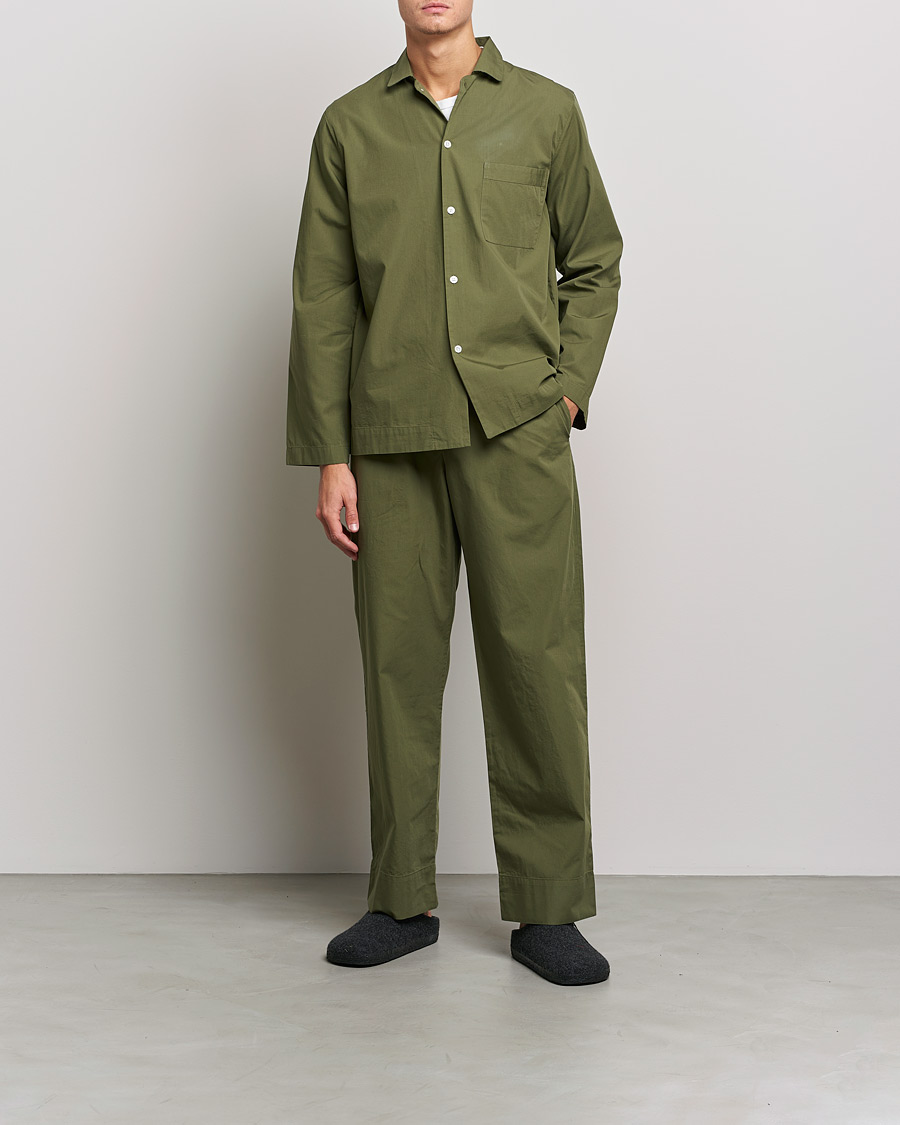 Uomini | Accappatoi & Pigiami | Tekla | Poplin Pyjama Shirt Willow