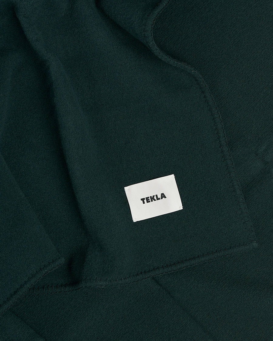 Uomini | Tekla Merino Wool Blanket Dark Green | Tekla | Merino Wool Blanket Dark Green