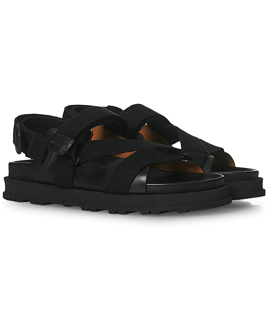 Uomini | Buttero Pier Leather Sandal Black | Buttero | Pier Leather Sandal Black