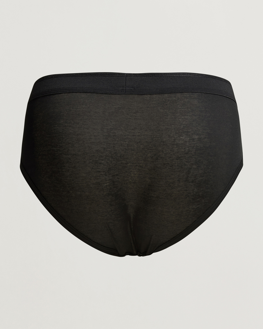 Uomini | Biancheria intima | Zimmerli of Switzerland | Mercerized Cotton Briefs Black