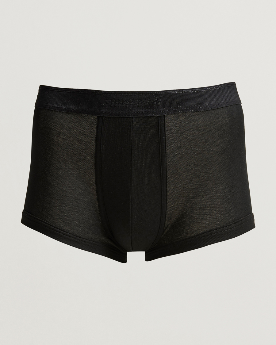 Uomini | Biancheria intima | Zimmerli of Switzerland | Mercerized Cotton Boxer Briefs Black