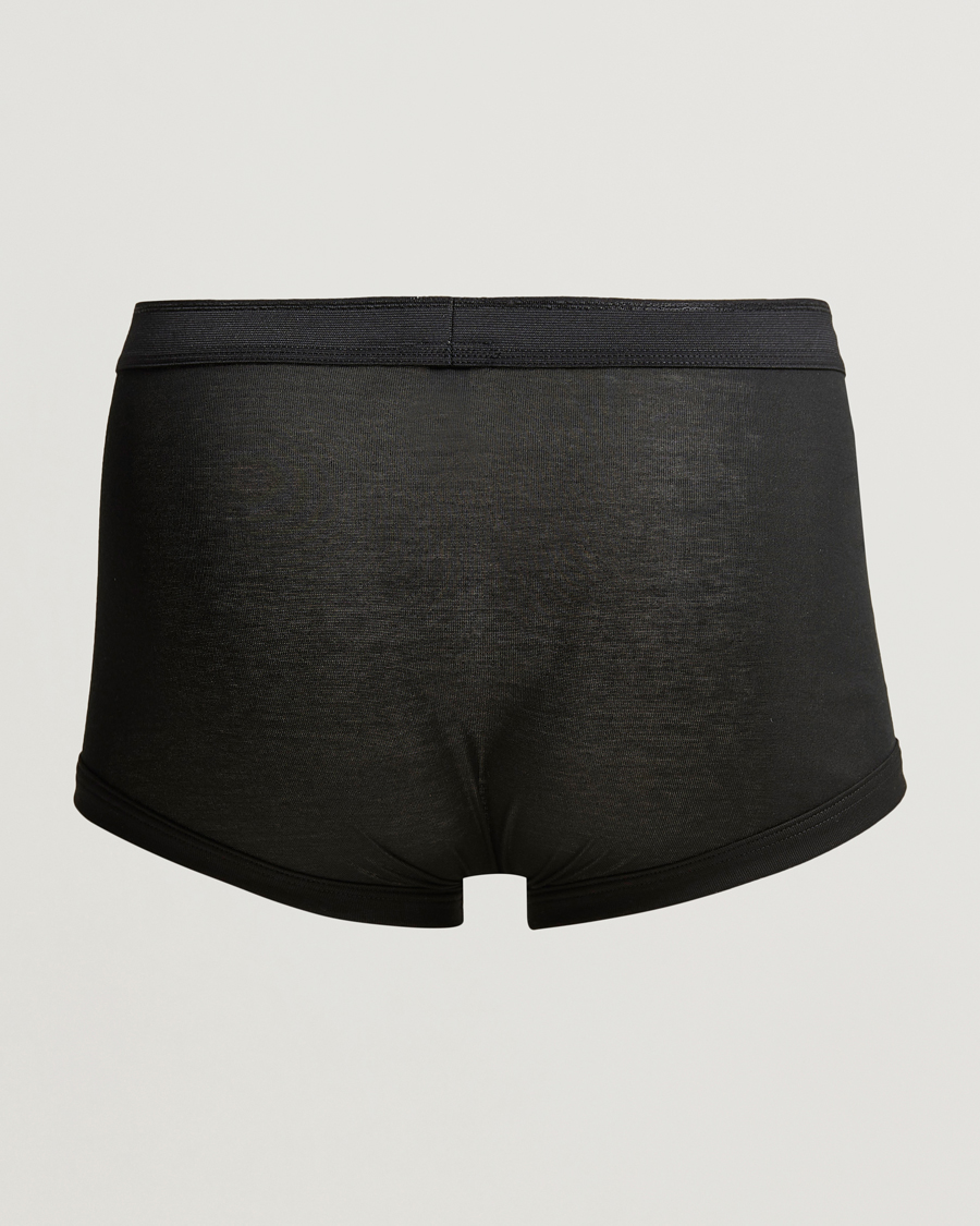 Uomini | Biancheria intima | Zimmerli of Switzerland | Mercerized Cotton Boxer Briefs Black