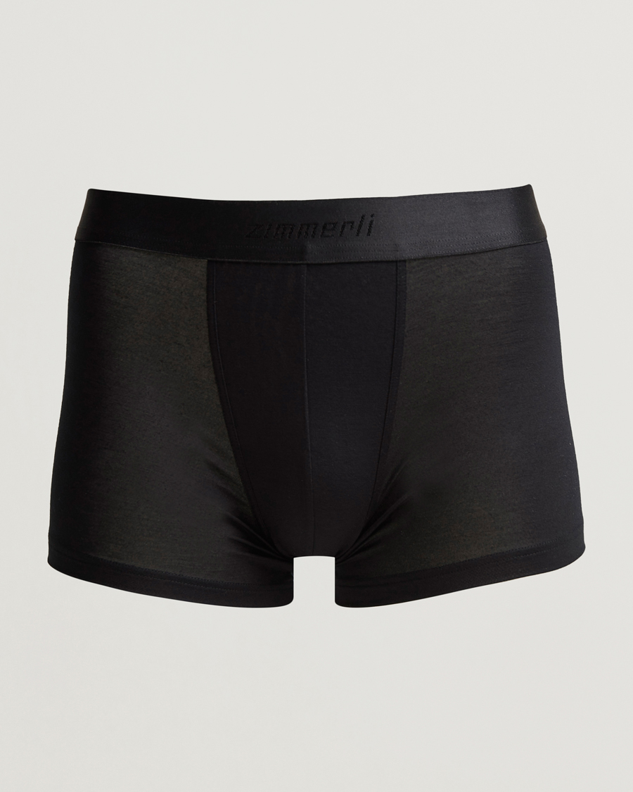 Uomini | Biancheria intima | Zimmerli of Switzerland | Micro Modal Boxer Briefs Black