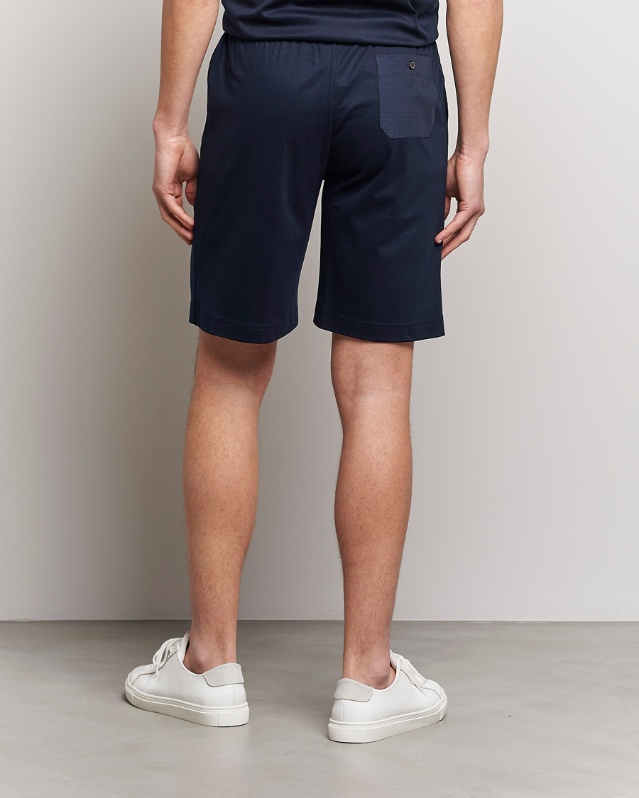 Uomini | Accappatoi & Pigiami | Zimmerli of Switzerland | Cotton/Modal Loungewear Shorts Midnight