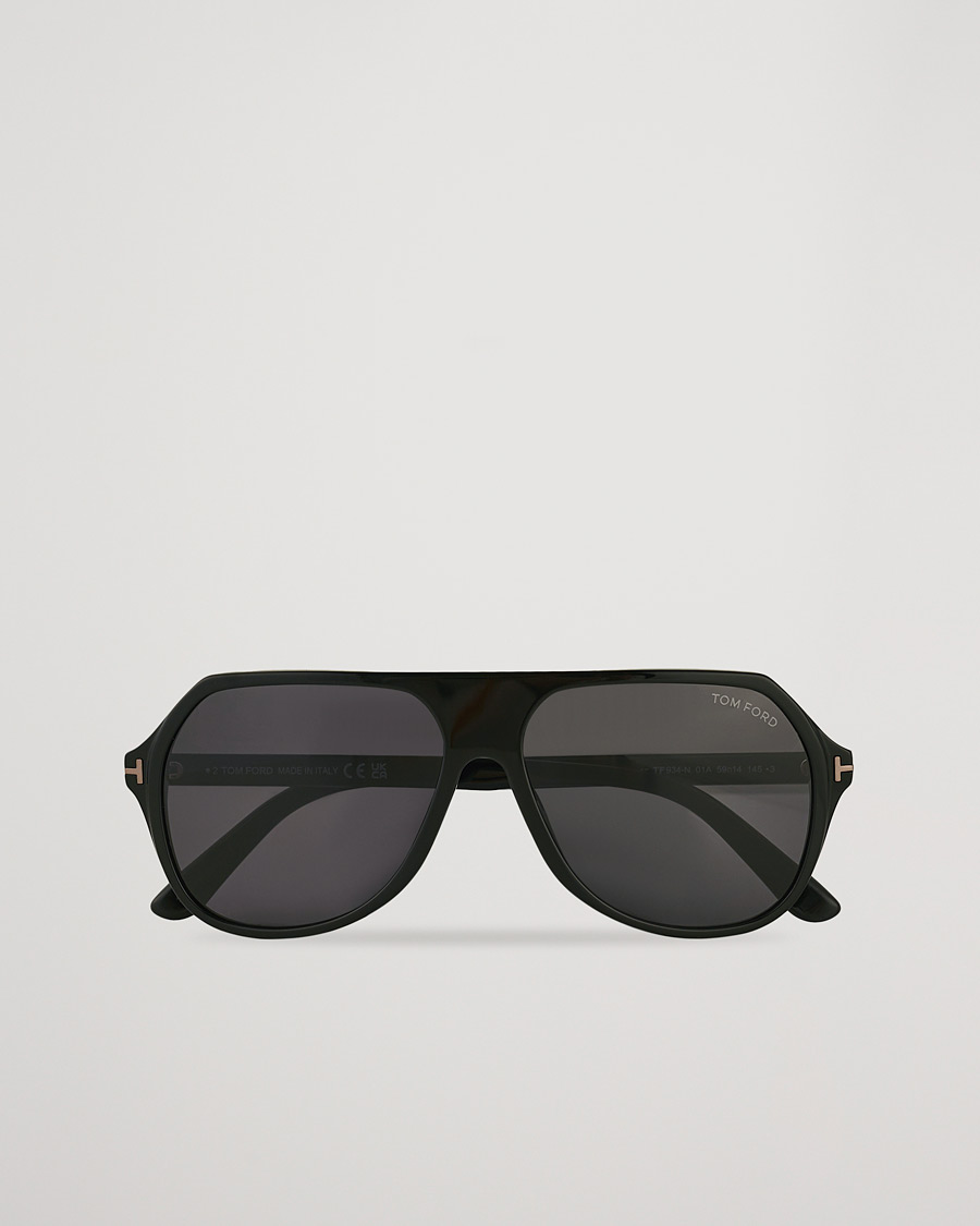 Uomini | Tom Ford Hayes Sunglasses Shiny Black/Smoke | Tom Ford | Hayes Sunglasses Shiny Black/Smoke