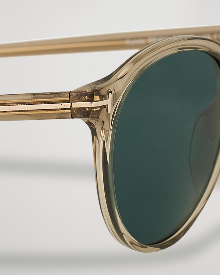 Uomini | Occhiali da sole | Tom Ford | Aurele Sunglasses Shiny Beige/Blue