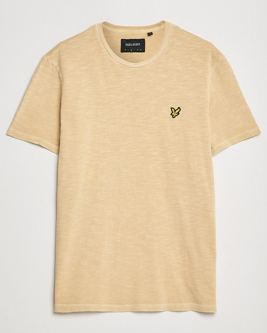 Uomini | T-shirt | Lyle & Scott | Cotton Slub T-shirt Gold Haze