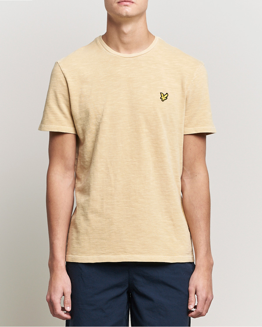 Uomini | T-shirt | Lyle & Scott | Cotton Slub T-shirt Gold Haze