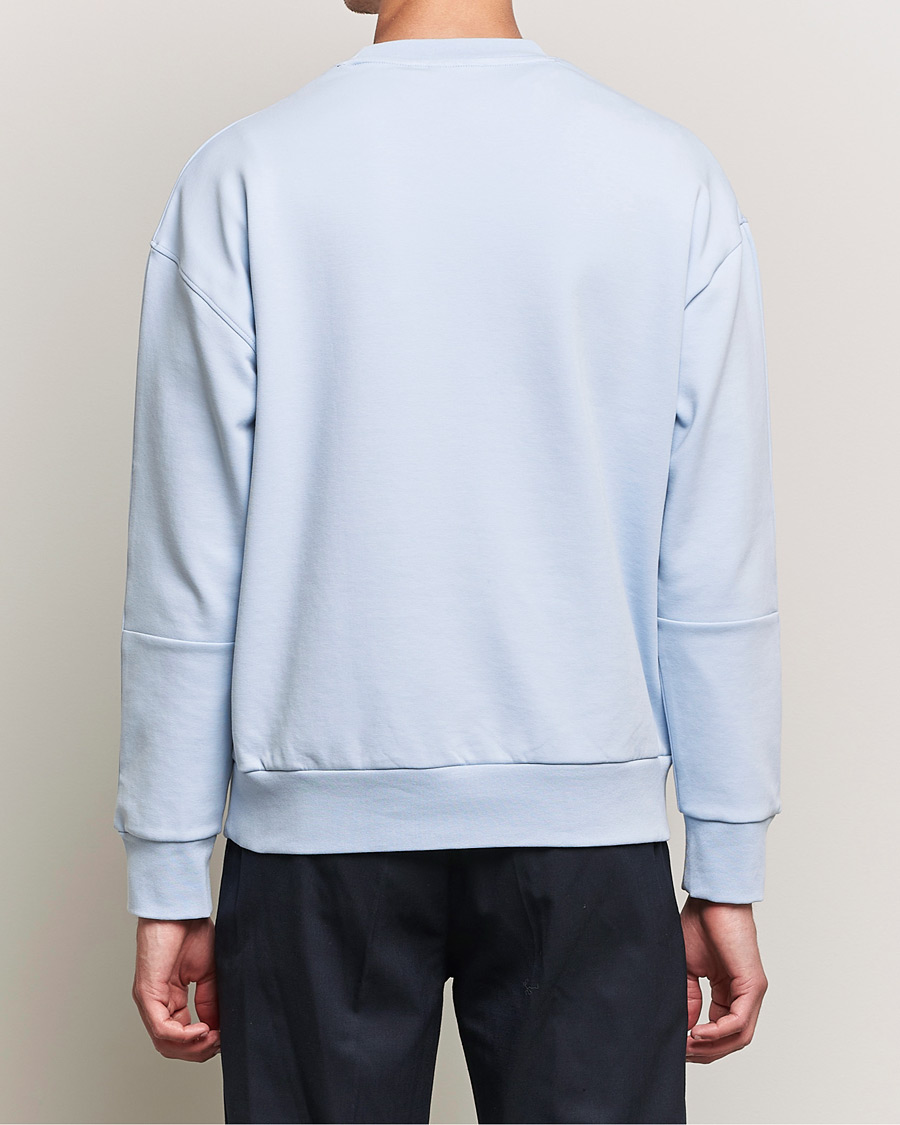 Uomini | Maglieria | Calvin Klein | Debossed Logo Crew Neck Sweatshirt Bayshore Blue