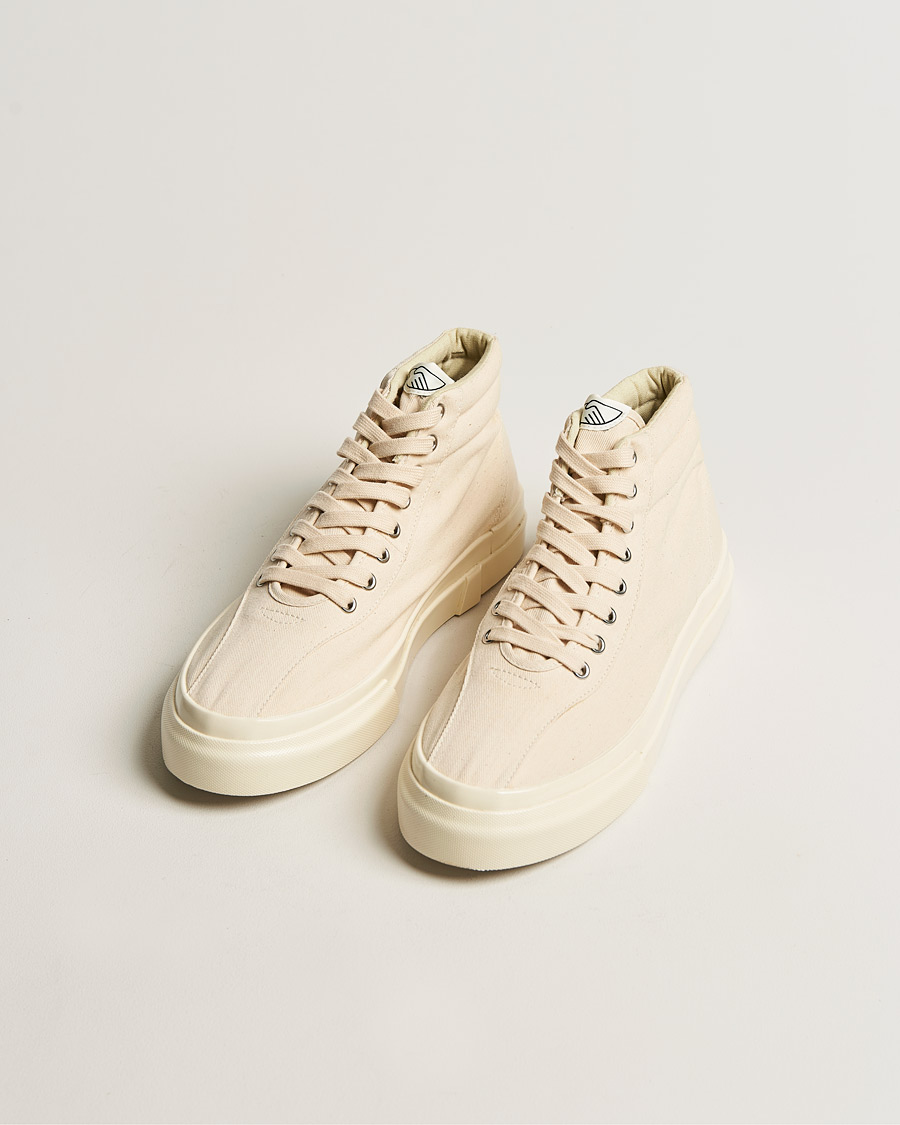 Uomini | Stepney Workers Club Varden High Top Canvas Sneaker Ecru Raw | Stepney Workers Club | Varden High Top Canvas Sneaker Ecru Raw