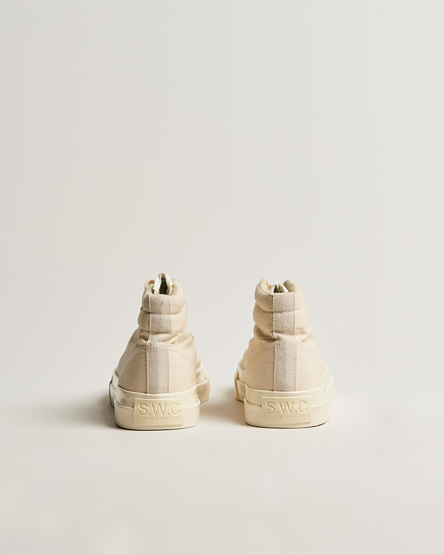 Uomini | Stepney Workers Club Varden High Top Canvas Sneaker Ecru Raw | Stepney Workers Club | Varden High Top Canvas Sneaker Ecru Raw