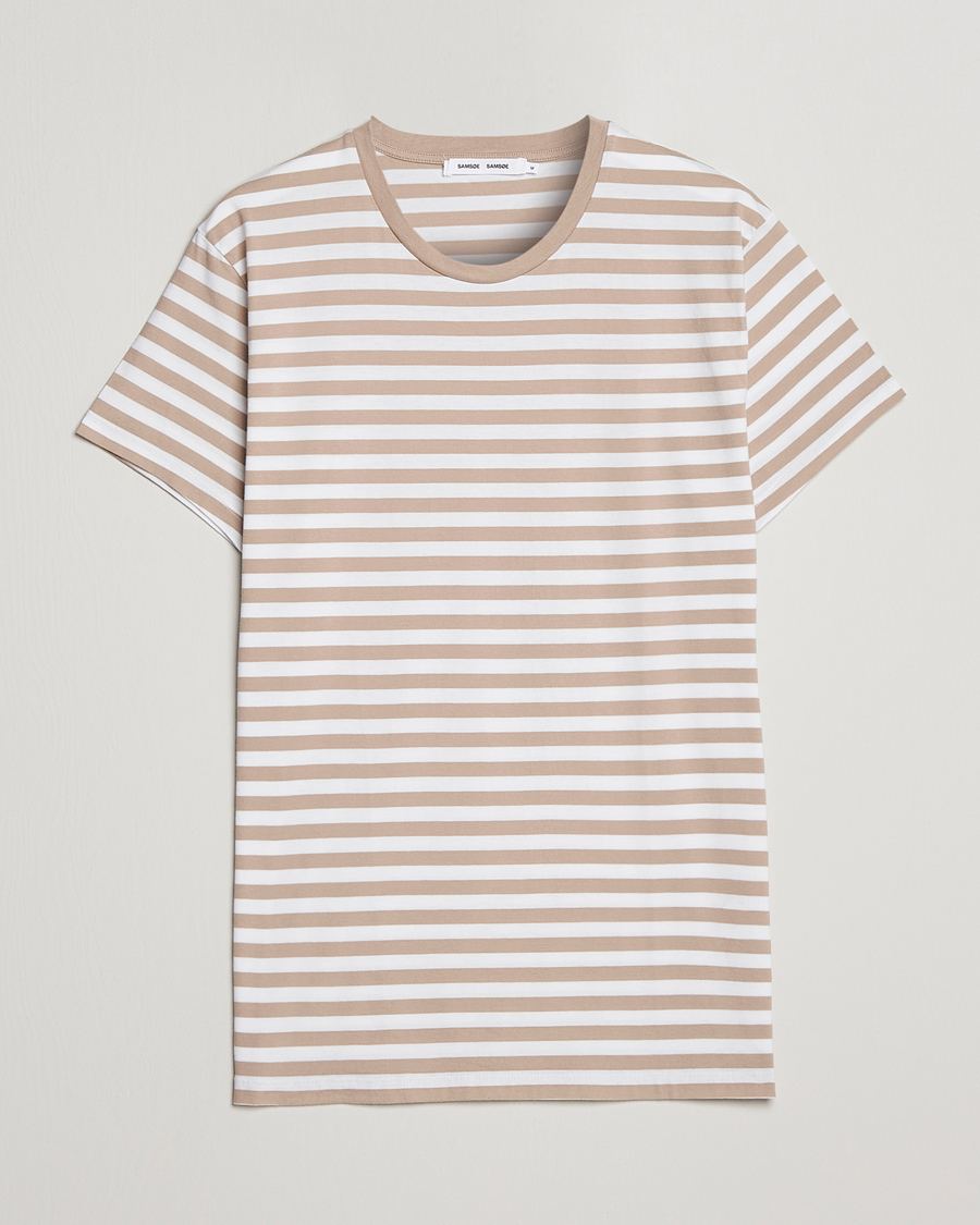 Uomini | T-shirt | Samsøe Samsøe | Samsøe & Samsøe Patrick Crew Neck Tee White Pure Cashmere
