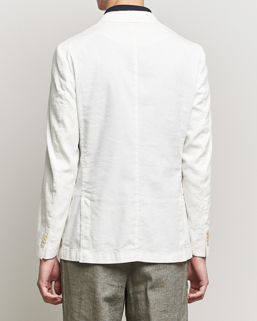 Uomini | Blazers | BOSS BLACK | BOSS Hanry Linen Peak Lapel Blazer White