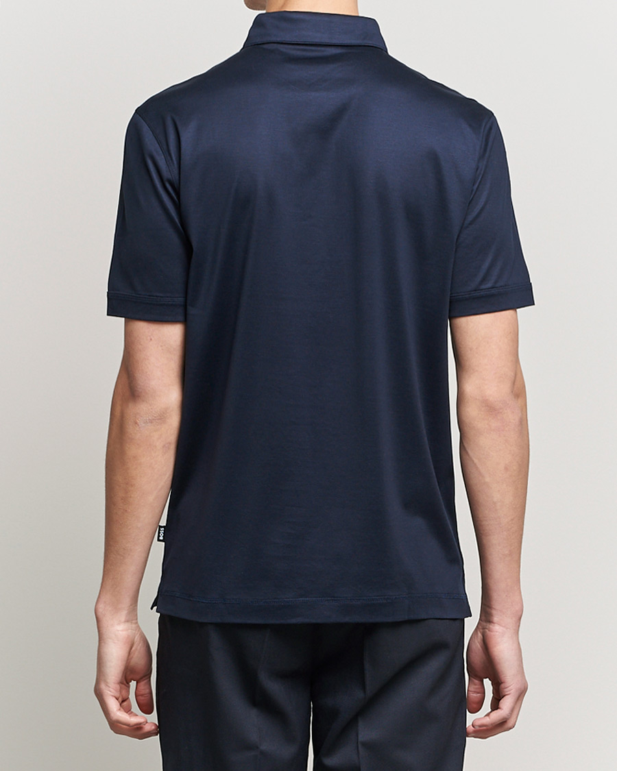 Uomini | Polo | BOSS BLACK | Press Polo Dark Blue