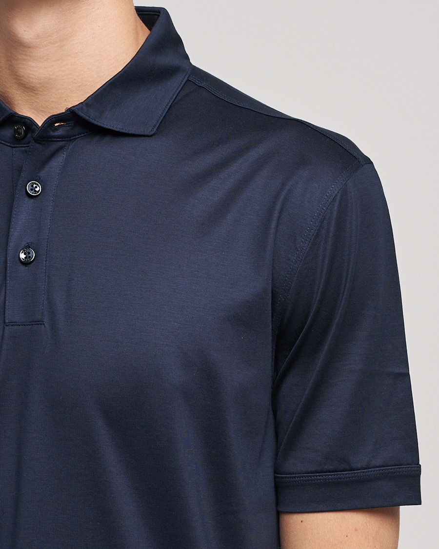Uomini | Polo | BOSS BLACK | Press Polo Dark Blue