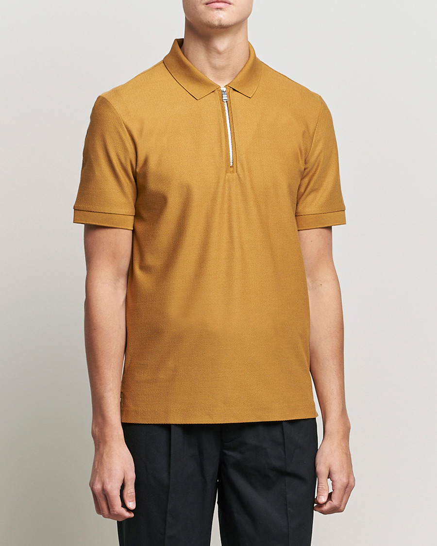 Uomini | Polo | BOSS BLACK | Polston Half-Zip Polo Open Beige