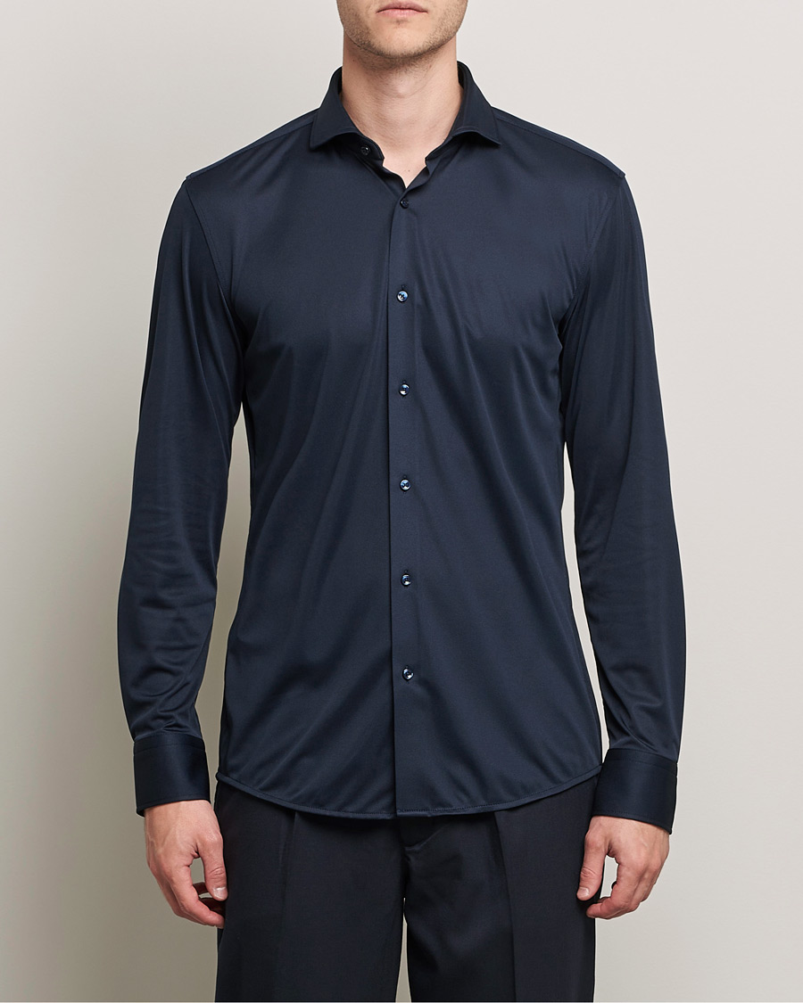 Uomini | Camicie | BOSS BLACK | Hank Performance Stretch Shirt Navy