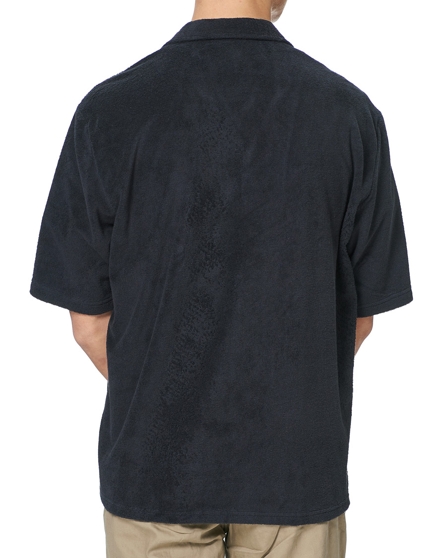 Uomini | Camicie | BOSS BLACK | BOSS Lars Terry Short Sleeve Shirt Dark Blue