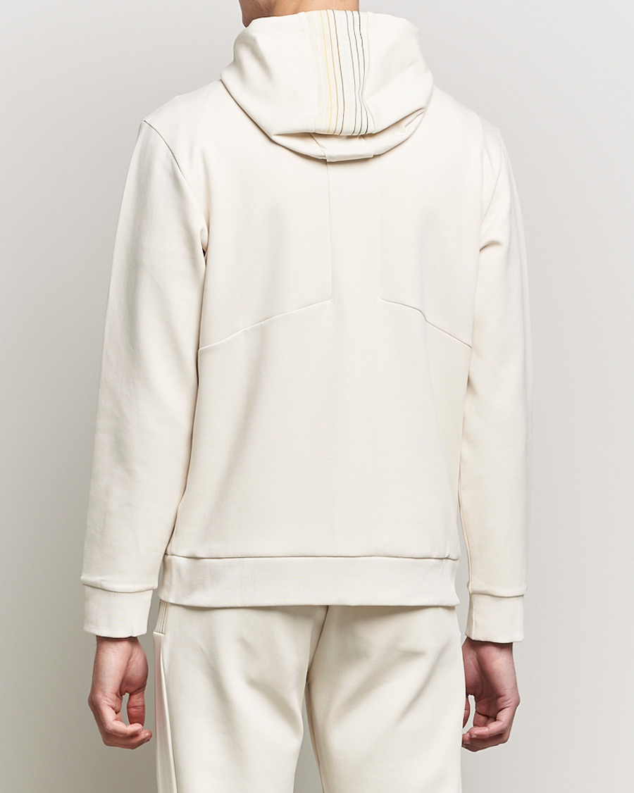 Uomini | Maglieria | BOSS GREEN | BOSS Athleisure Saggy Logo Full Zip Hoodie Open White