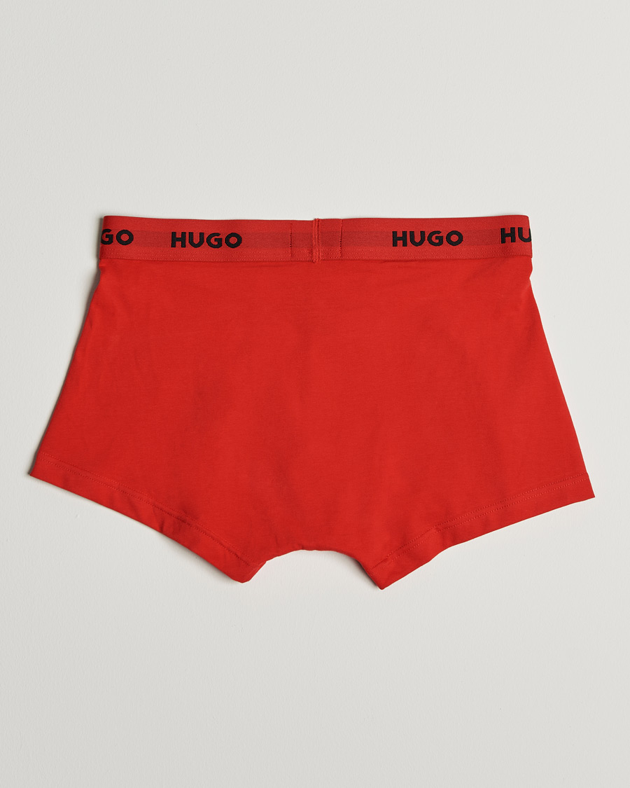 Uomini | Biancheria intima | HUGO | 3-Pack Trunks Black/Green/Red
