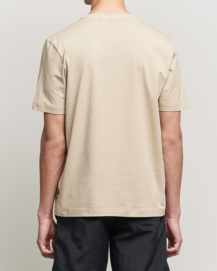 Uomini | T-shirt | BOSS ORANGE | BOSS Casual Tchup Logo Crew Neck Tee Light Beige