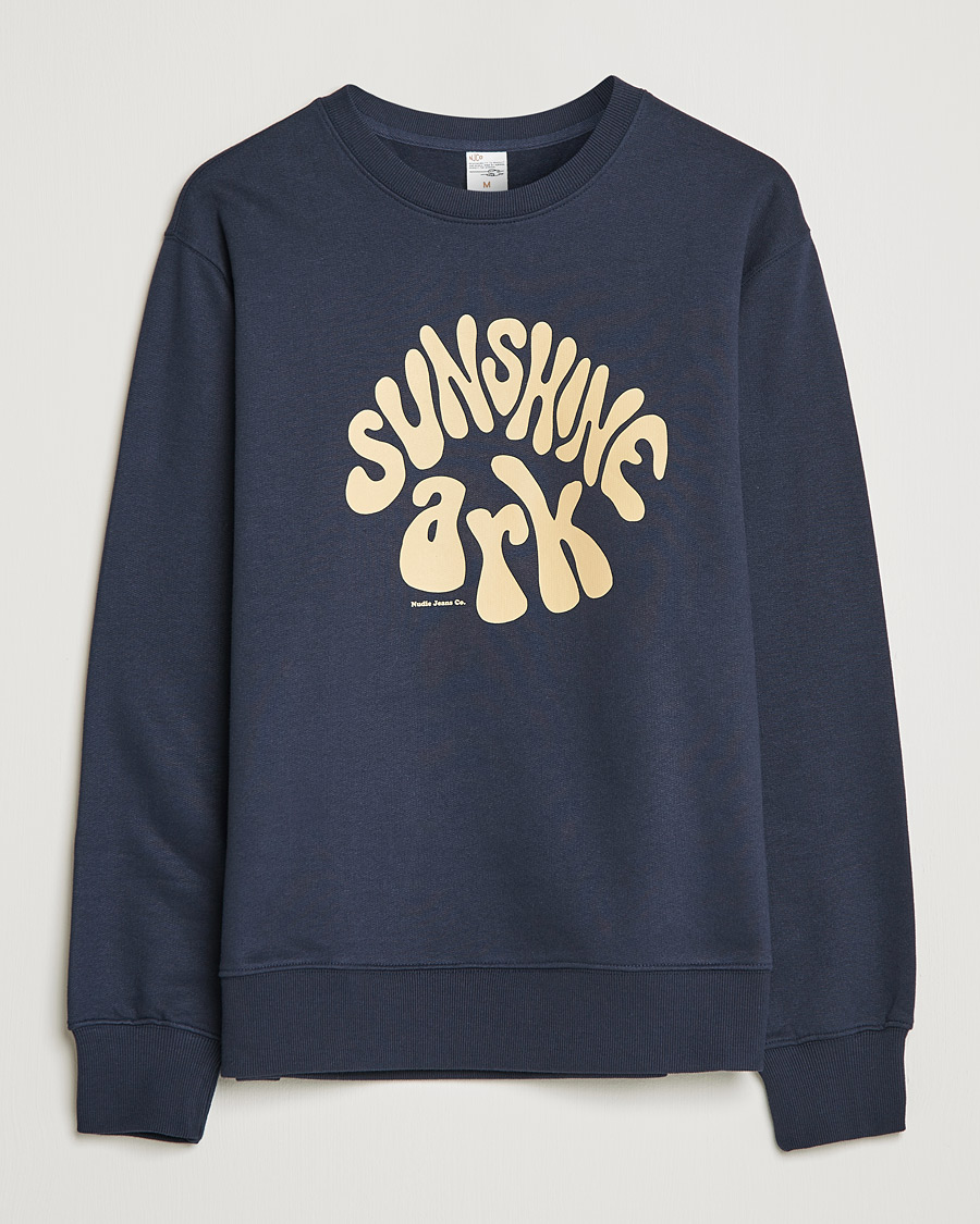 Uomini | Maglieria | Nudie Jeans | Frasse Sunshine Ark Sweatshirt Navy