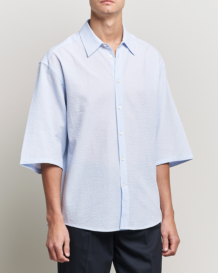 Uomini | Camicie | Tiger of Sweden | Kevin Short Sleeve Shirt Light blue