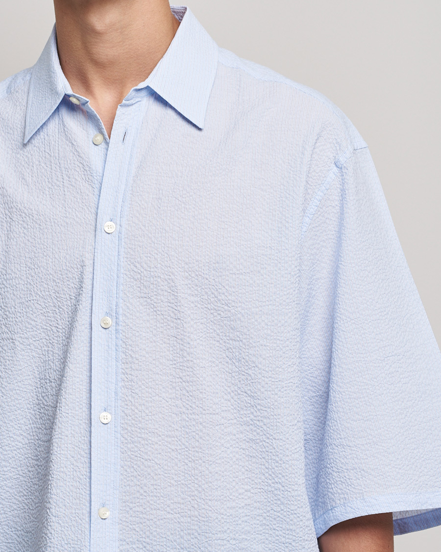 Uomini | Camicie | Tiger of Sweden | Kevin Short Sleeve Shirt Light blue