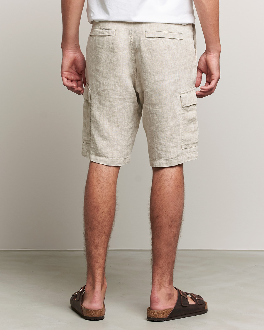 Uomini | Pantaloncini | NN07 | Arnie Cargo Linen Shorts Oat