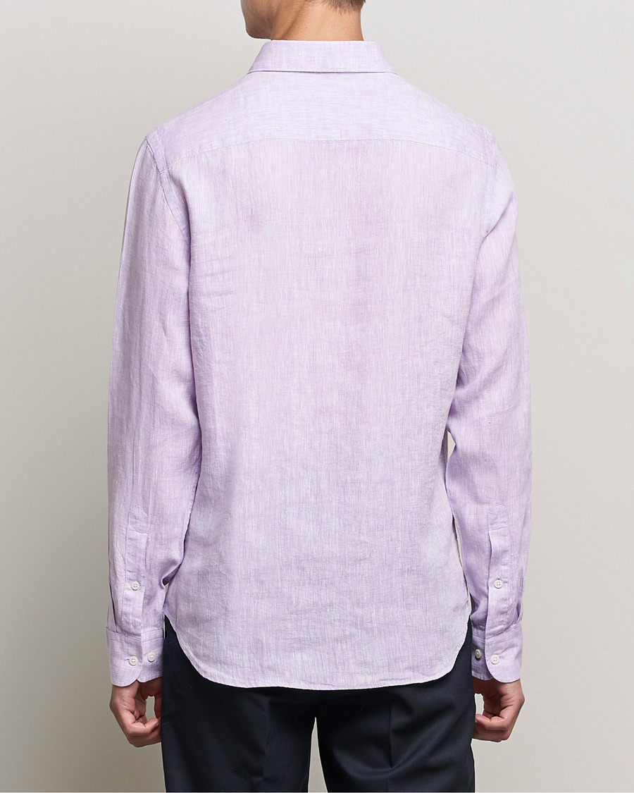 Uomini | Camicie | J.Lindeberg | Linen Melange Slim Shirt Rhapsody
