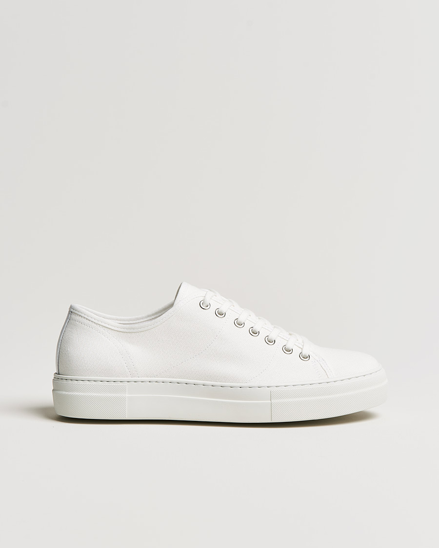 Uomini | J.Lindeberg Art Signature Canvas Sneaker White | J.Lindeberg | Art Signature Canvas Sneaker White