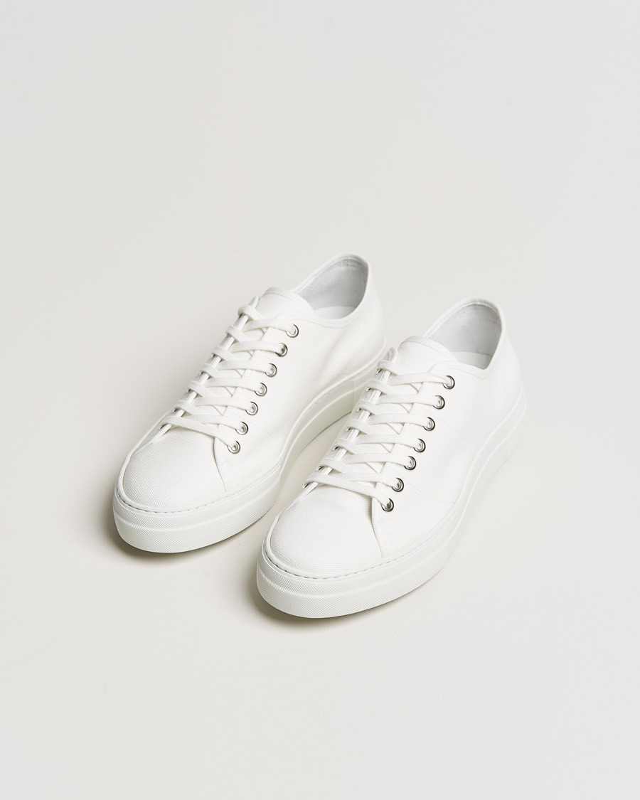 Uomini | J.Lindeberg Art Signature Canvas Sneaker White | J.Lindeberg | Art Signature Canvas Sneaker White