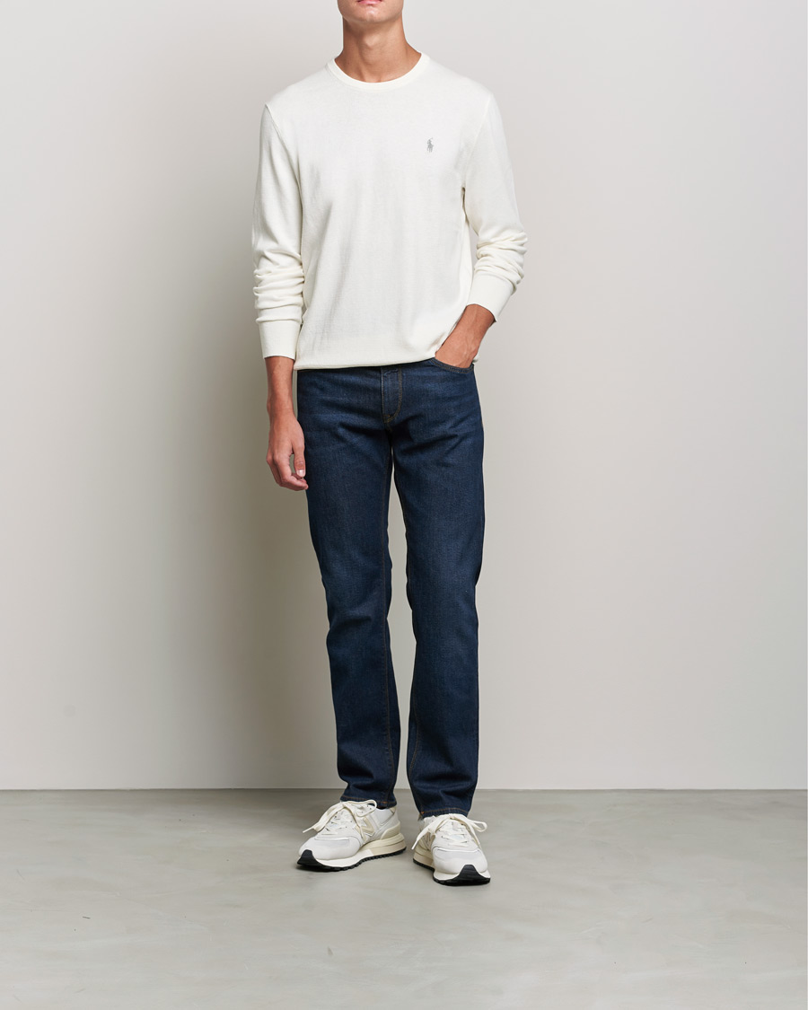 Uomini | Maglieria | Polo Ralph Lauren | Cotton/Cashmere Crew Neck Pullover Deckwash White
