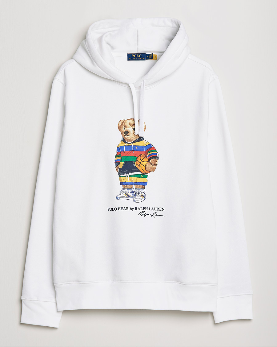 Uomini | Maglieria | Polo Ralph Lauren | Printed Active Bear Hoodie White