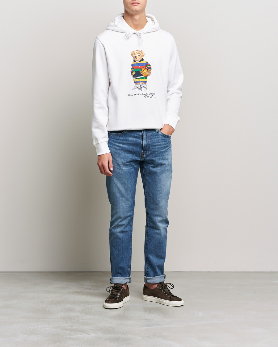 Uomini | Maglieria | Polo Ralph Lauren | Printed Active Bear Hoodie White