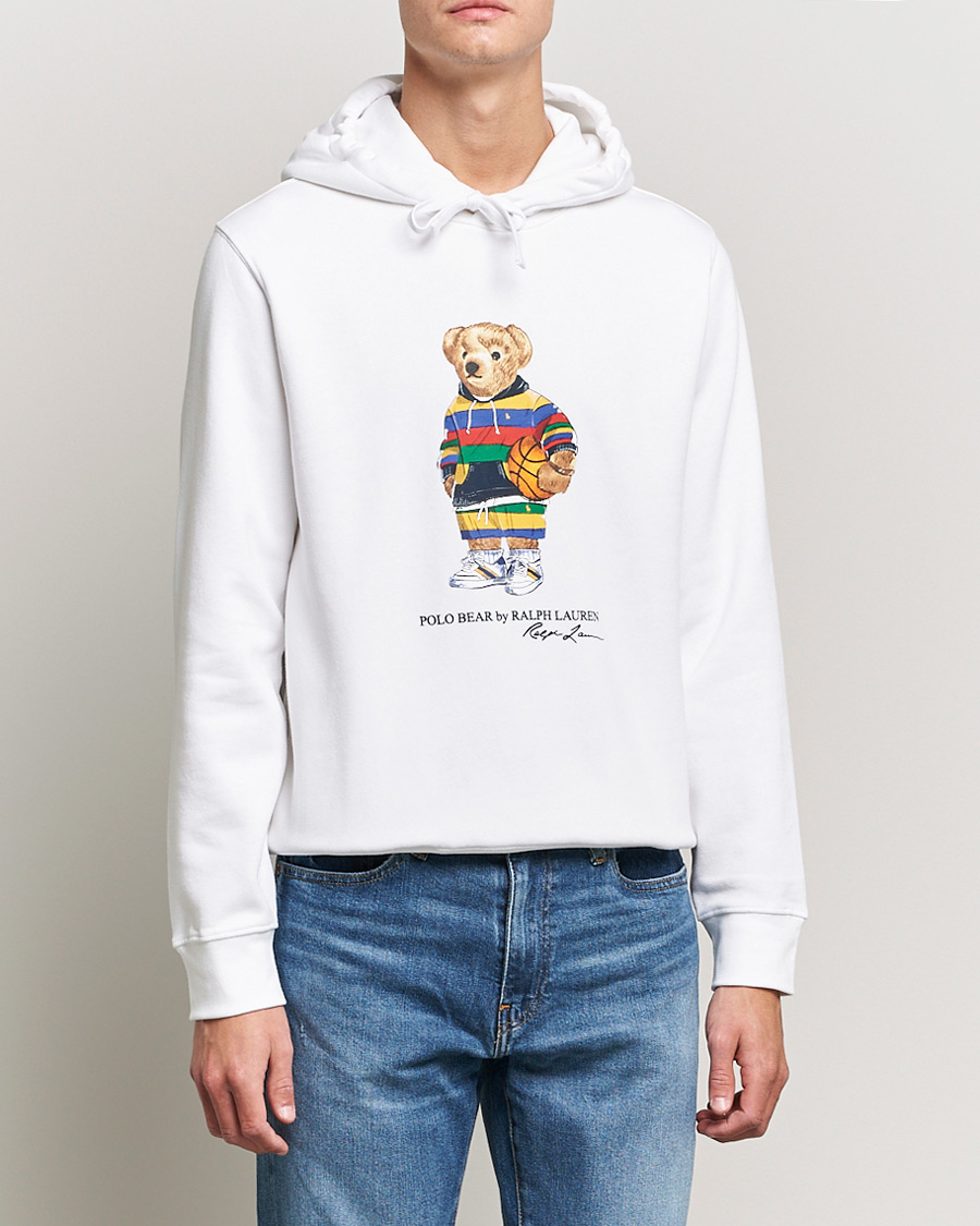 Uomini | Maglieria | Polo Ralph Lauren | Printed Active Bear Hoodie White