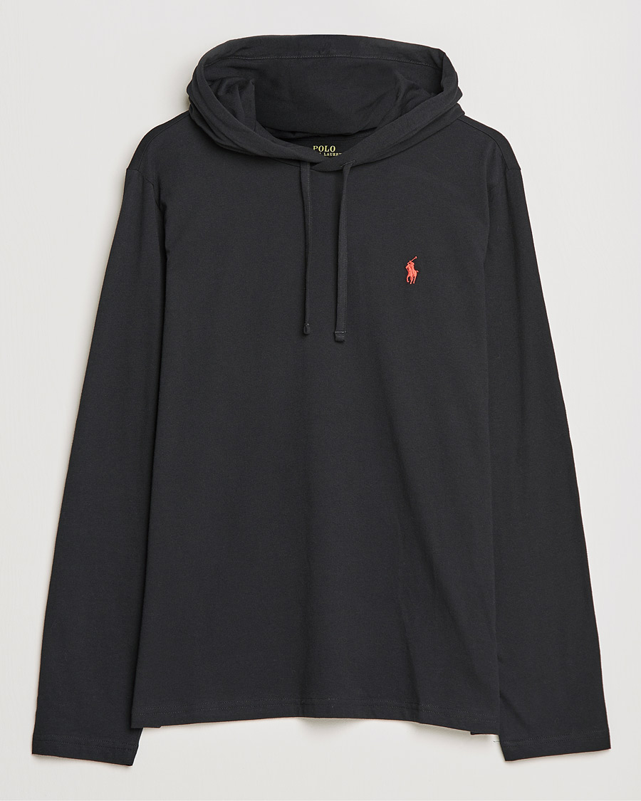 Uomini | Maglieria | Polo Ralph Lauren | Long Sleeve Hooded T-Shirt Polo Black