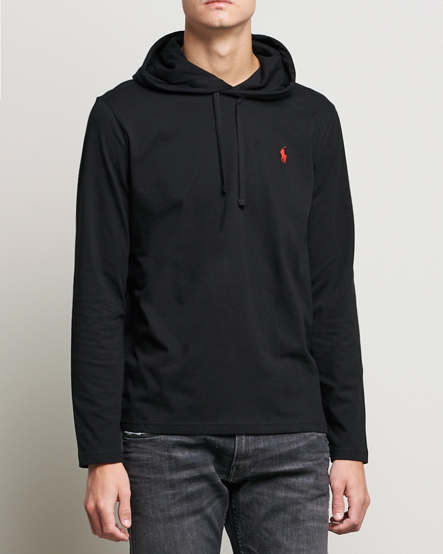 Uomini | Maglieria | Polo Ralph Lauren | Long Sleeve Hooded T-Shirt Polo Black