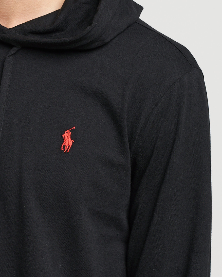 Uomini | Maglieria | Polo Ralph Lauren | Long Sleeve Hooded T-Shirt Polo Black