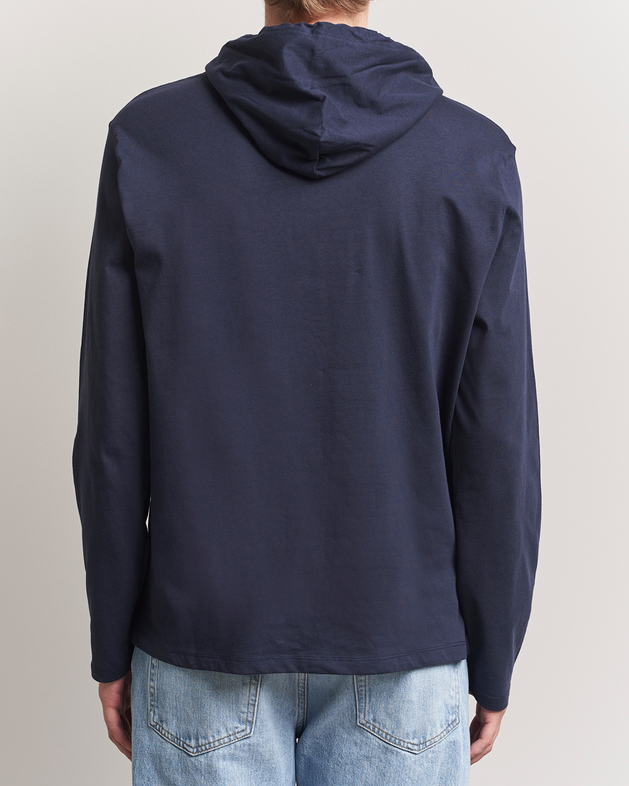Uomini | Maglieria | Polo Ralph Lauren | Long Sleeve Hooded T-Shirt Ink