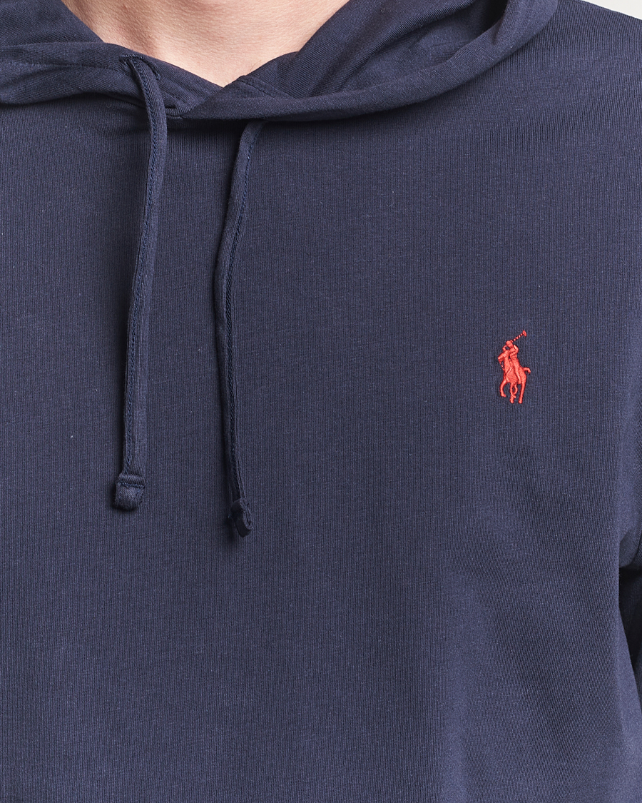 Uomini | Maglieria | Polo Ralph Lauren | Long Sleeve Hooded T-Shirt Ink