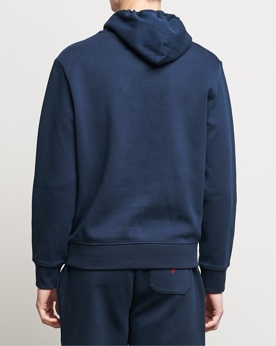 Uomini | Maglieria | Polo Ralph Lauren | Double Knit Paisley Retro Logo Hoodie Aviator Navy