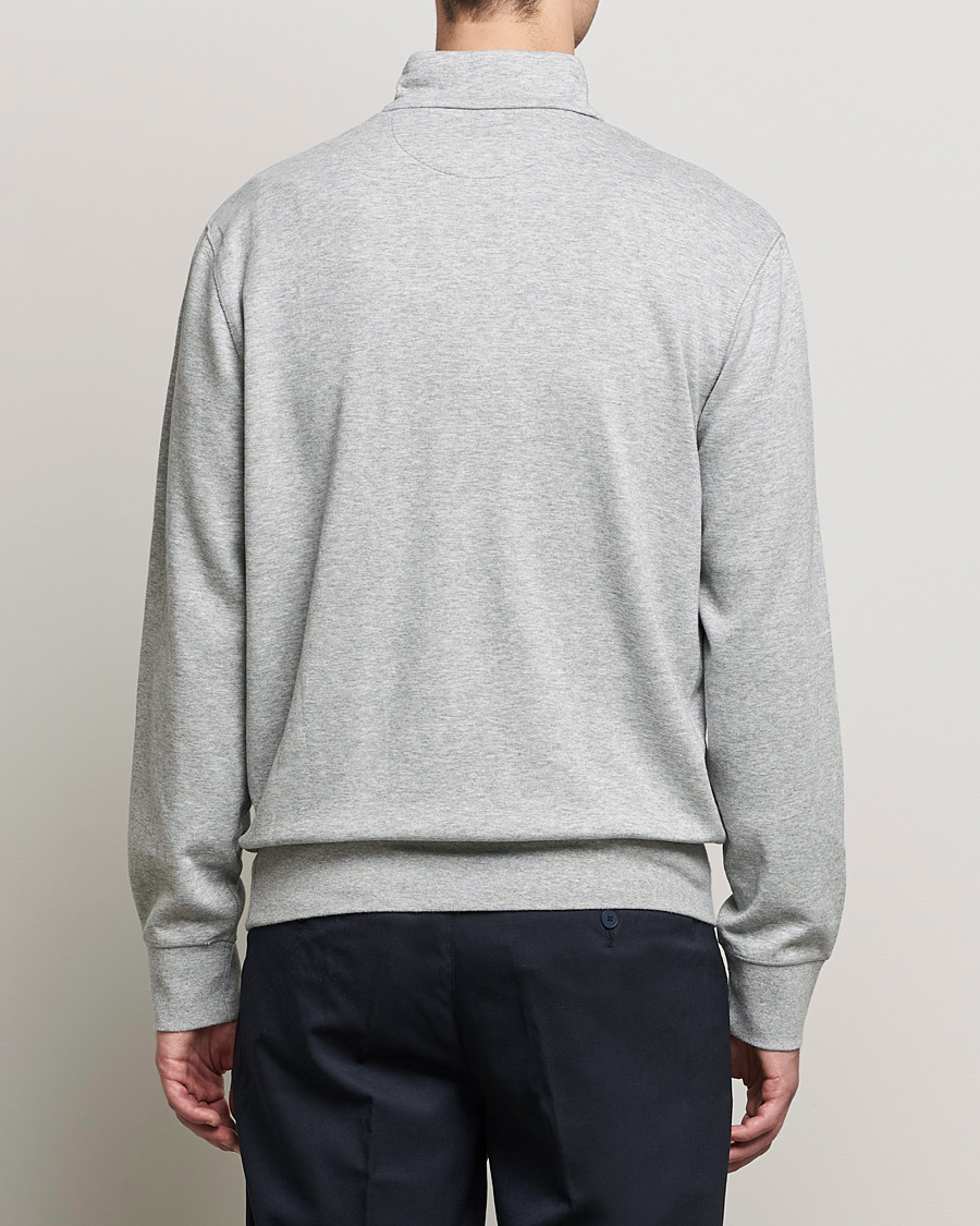 Uomini | Maglieria | Polo Ralph Lauren | Double Knit Half-Zip Sweater Andover Heather