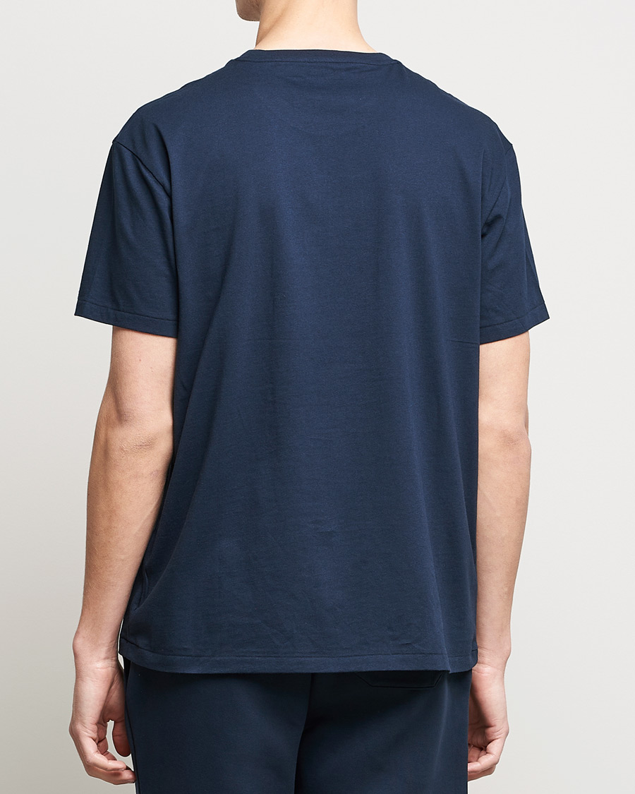 Uomini | T-shirt | Polo Ralph Lauren | Paisley Retro Logo Crew Neck Tee Aviator Navy