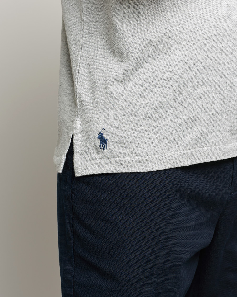 Uomini | Polo | Polo Ralph Lauren | Custom Slim Fit Cotton/Linen Polo Andover Heather