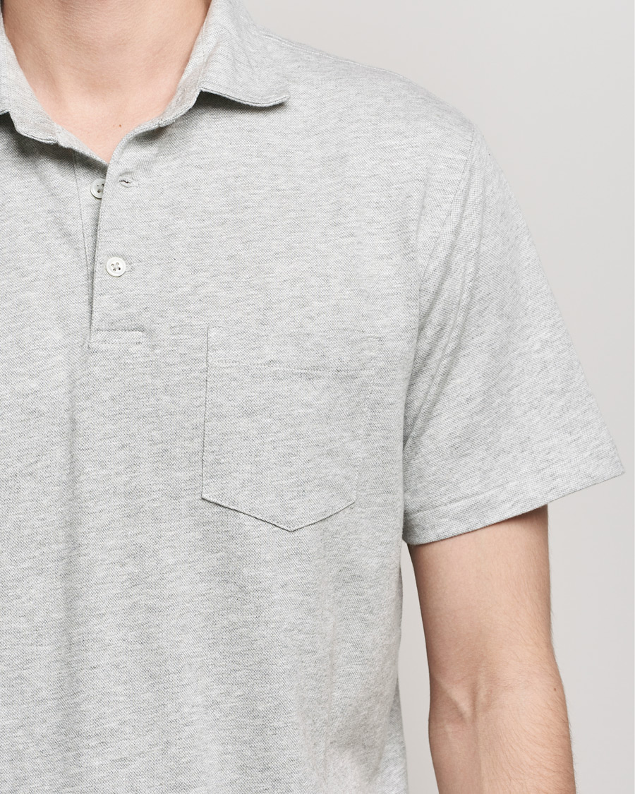 Uomini | Polo | Polo Ralph Lauren | Custom Slim Fit Cotton/Linen Polo Andover Heather